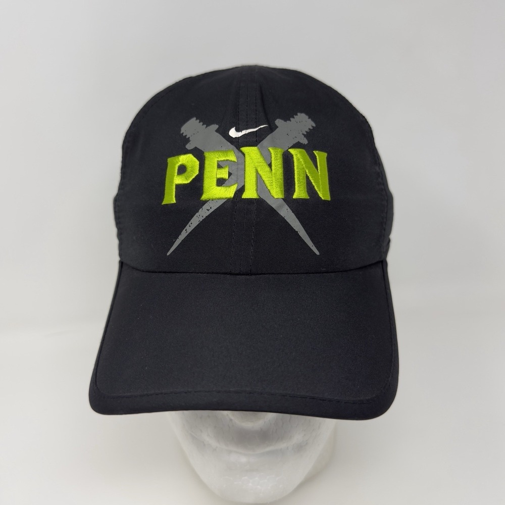 Penn State Hat Cap Strap Back Black Running Nike‎ Dri Fit Embroidered